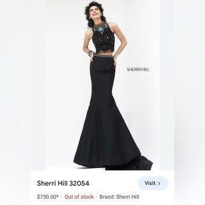 Sherri Hill 2 piece gown